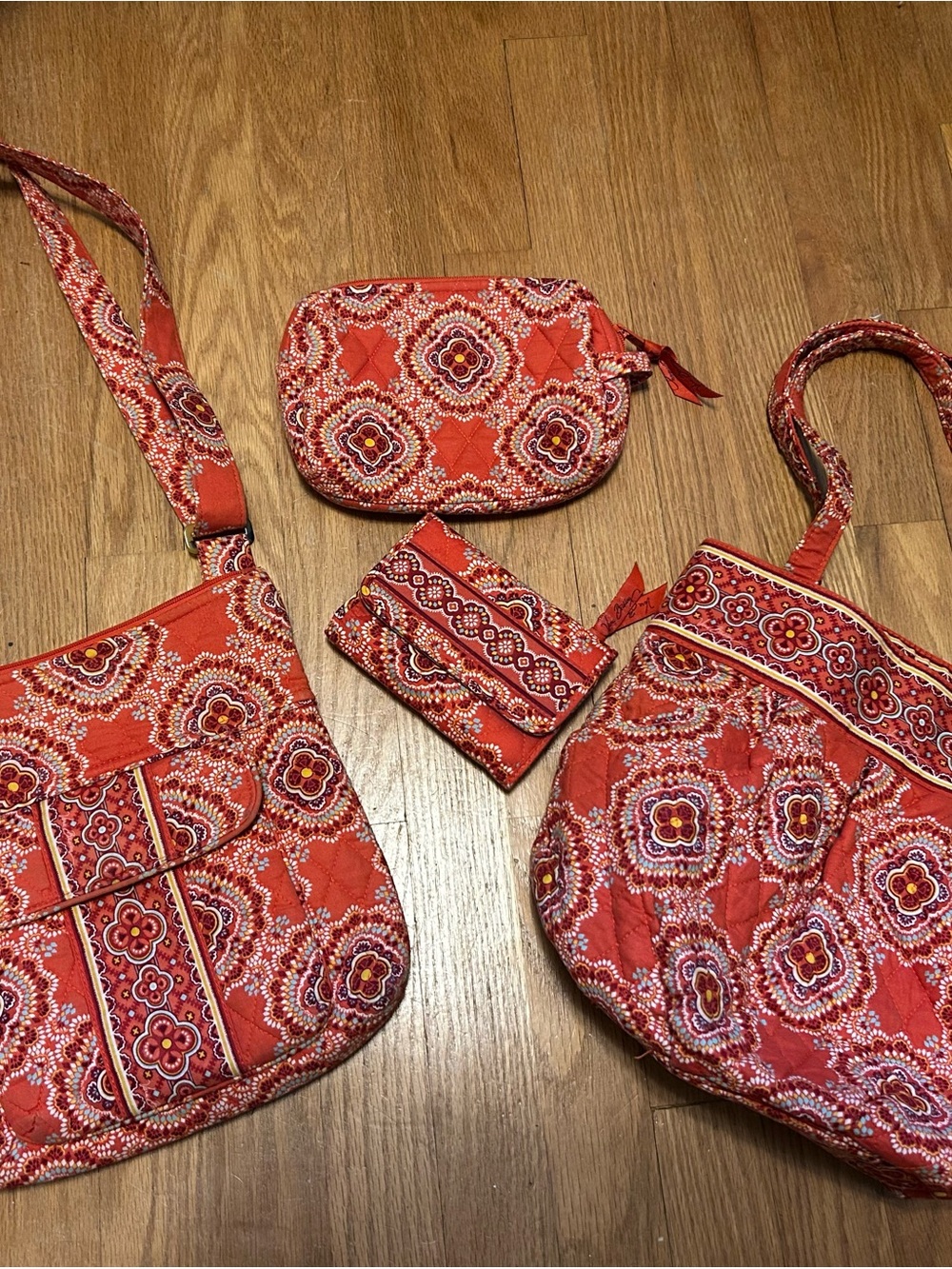Vera Bradley paprika paisley Crossbody , Morgan toys, wallet & cosmetic bag